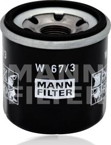 Mann-Filter W 67/3 - Eļļas filtrs adetalas.lv