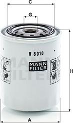 Mann-Filter W 8010 - Eļļas filtrs adetalas.lv