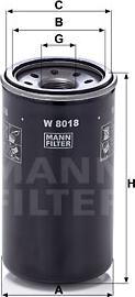 Mann-Filter W 8018 - Eļļas filtrs adetalas.lv