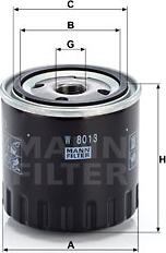 Mann-Filter W 8013 - Eļļas filtrs adetalas.lv