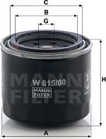 Mann-Filter W 815/80 - Eļļas filtrs adetalas.lv