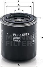 Mann-Filter W 815/81 - Eļļas filtrs adetalas.lv