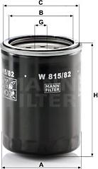 Mann-Filter W 815/82 - Eļļas filtrs adetalas.lv