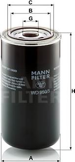 Mann-Filter WD 950/5 - Filtrs, Hidropacēlāja sistēma adetalas.lv