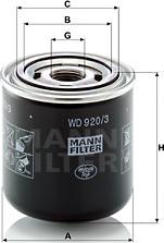 Mann-Filter WD 920/3 - Hidrofiltrs, Automātiskā pārnesumkārba adetalas.lv