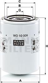 Mann-Filter WD 10 009 - Filtrs, Hidropacēlāja sistēma adetalas.lv