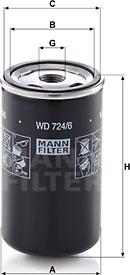 Mann-Filter WD 724/6 - Hidrofiltrs, Automātiskā pārnesumkārba adetalas.lv