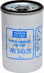 Mann-Filter WK 940/26 - Degvielas filtrs adetalas.lv