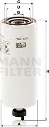 Mann-Filter WK 965/4 x - Degvielas filtrs adetalas.lv