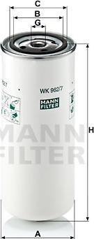 Mann-Filter WK 962/7 - Degvielas filtrs adetalas.lv