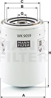 Mann-Filter WK 9059 - Degvielas filtrs adetalas.lv