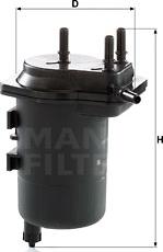 Mann-Filter WK 939/5 - Degvielas filtrs adetalas.lv