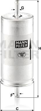 Mann-Filter WK 413 - Degvielas filtrs adetalas.lv