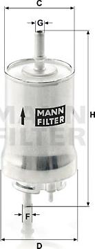 Mann-Filter WK 59 x - Degvielas filtrs adetalas.lv