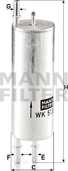 Mann-Filter WK 513/3 - Degvielas filtrs adetalas.lv