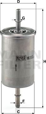 Mann-Filter WK 512/2 - Degvielas filtrs adetalas.lv