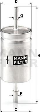 Mann-Filter WK 512 - Degvielas filtrs adetalas.lv