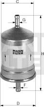 Mann-Filter WK 79/80 - Degvielas filtrs adetalas.lv