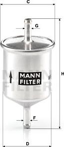 Mann-Filter WK 66 - Degvielas filtrs adetalas.lv