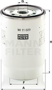 Mann-Filter WK 11 029 z - Degvielas filtrs adetalas.lv