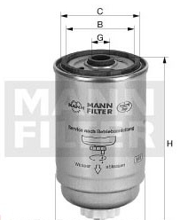 Mann-Filter WK 842/2 (10) - Degvielas filtrs adetalas.lv