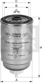 Mann-Filter WK 842/22 - Degvielas filtrs adetalas.lv