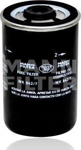 Mann-Filter WK 842/7 - Degvielas filtrs adetalas.lv