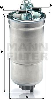 Mann-Filter WK 853/3 x - Degvielas filtrs adetalas.lv