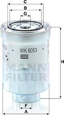 Mann-Filter WK 8053 z - Degvielas filtrs adetalas.lv