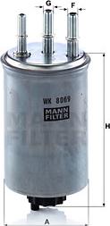 Mann-Filter WK 8069 - Degvielas filtrs adetalas.lv