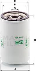 Mann-Filter WK 8001 - Degvielas filtrs adetalas.lv