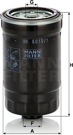 Mann-Filter WK 8019/1 - Degvielas filtrs adetalas.lv