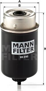 Mann-Filter WK 8102 - Degvielas filtrs adetalas.lv