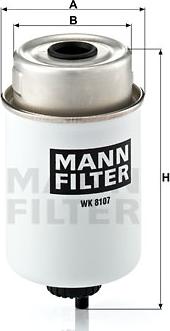 Mann-Filter WK 8107 - Degvielas filtrs adetalas.lv