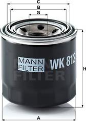 Mann-Filter WK 812 - Degvielas filtrs adetalas.lv