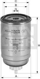 Mann-Filter WK 845/5 - Degvielas filtrs adetalas.lv