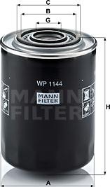 Mann-Filter WP 1144 - Eļļas filtrs adetalas.lv