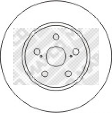 Mapco 45566 - Bremžu diski adetalas.lv