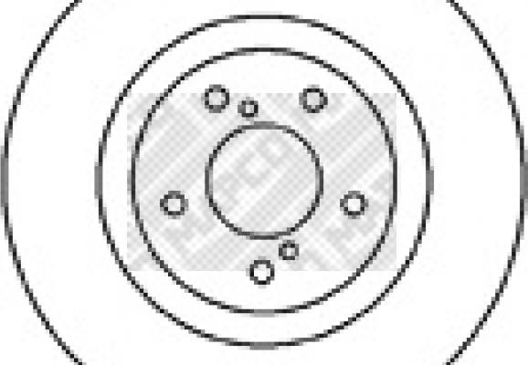 Mapco 25584 - Bremžu diski adetalas.lv