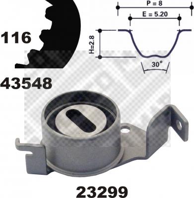 Mapco 23548 - Zobsiksnas komplekts adetalas.lv