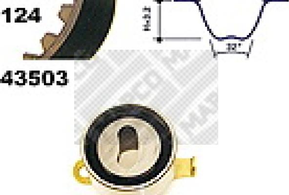 Mapco 23503 - Zobsiksnas komplekts adetalas.lv