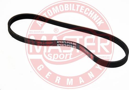 MASTER-SPORT GERMANY 4PK673-PCS-MS - Ķīļrievu siksna adetalas.lv