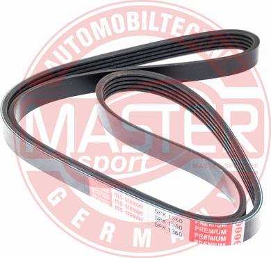 MASTER-SPORT GERMANY 5PK1360-PCS-MS - Ķīļrievu siksna adetalas.lv