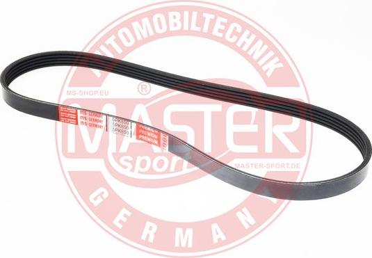 MASTER-SPORT GERMANY 5PK850-PCS-MS - Ķīļrievu siksna adetalas.lv