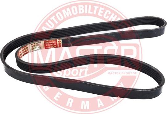 MASTER-SPORT GERMANY 6PK1360-PCS-MS - Ķīļrievu siksna adetalas.lv