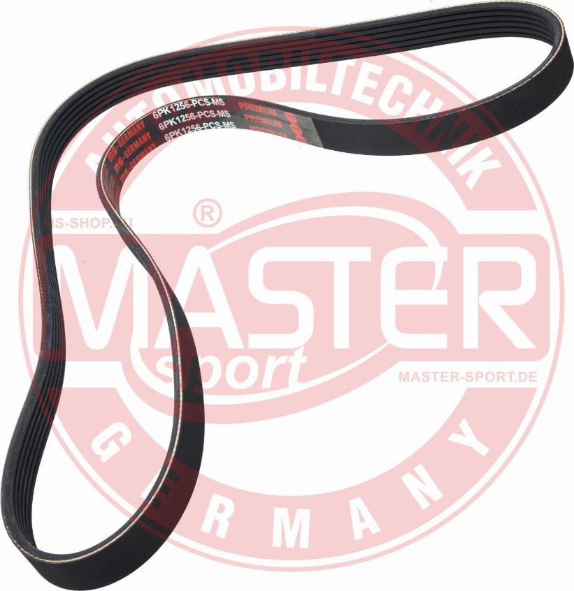 MASTER-SPORT GERMANY 6PK1256-PCS-MS - Ķīļrievu siksna adetalas.lv