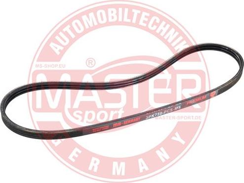 MASTER-SPORT GERMANY 3PK750-PCS-MS - Ķīļrievu siksna adetalas.lv