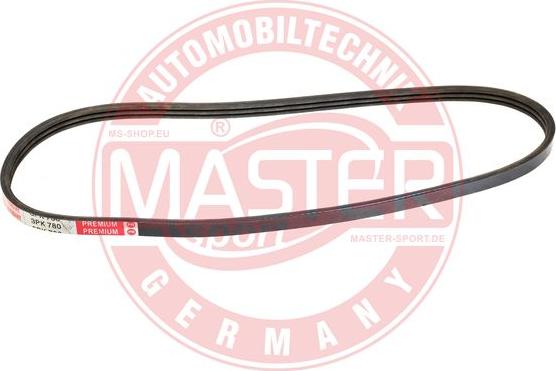 MASTER-SPORT GERMANY 3PK780-PCS-MS - Ķīļrievu siksna adetalas.lv