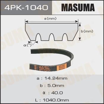 MASUMA 4PK-1040 - Ķīļrievu siksna adetalas.lv