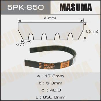 MASUMA 5PK-850 - Ķīļrievu siksna adetalas.lv